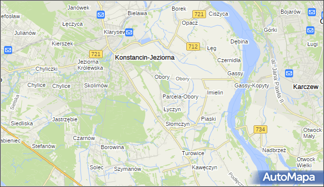 mapa Parcela-Obory, Parcela-Obory na mapie Targeo