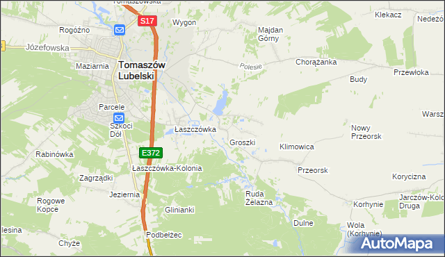mapa Ruda Wołoska, Ruda Wołoska na mapie Targeo