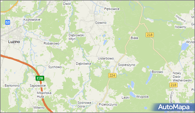 mapa Ustarbowo, Ustarbowo na mapie Targeo