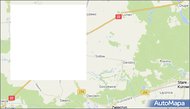 mapa Sidłów, Sidłów na mapie Targeo