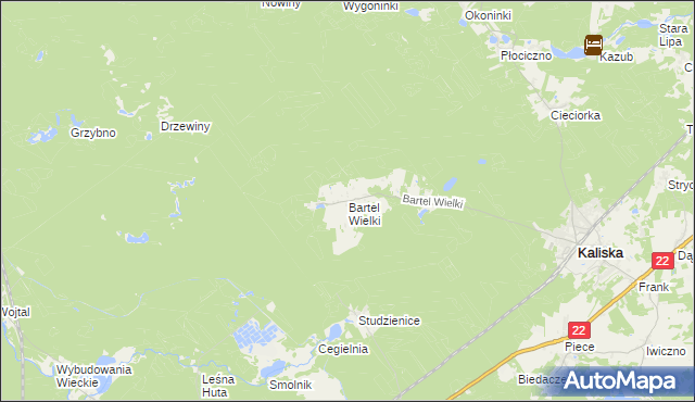 mapa Bartel Wielki, Bartel Wielki na mapie Targeo