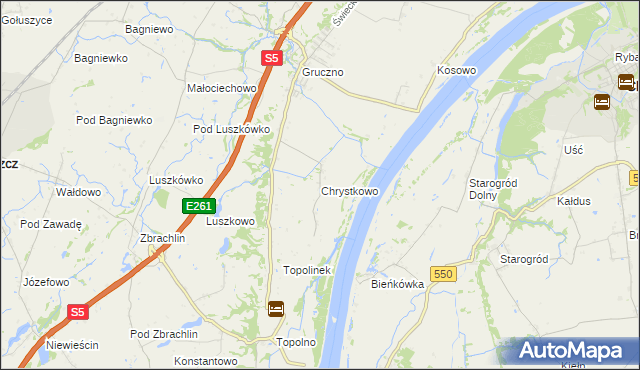 mapa Chrystkowo, Chrystkowo na mapie Targeo