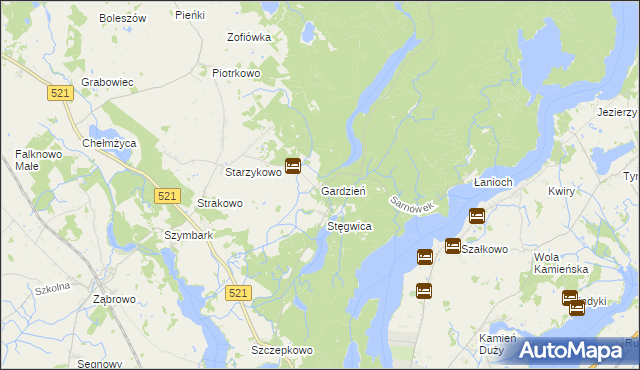 mapa Gardzień, Gardzień na mapie Targeo