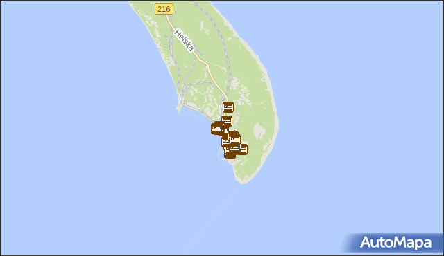 mapa Hel, Hel na mapie Targeo