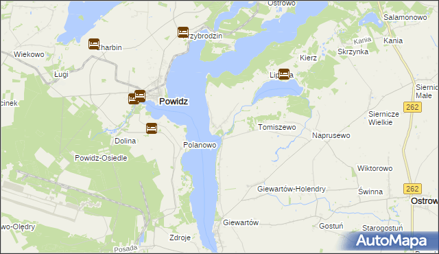 mapa Kosewo gmina Ostrowite, Kosewo gmina Ostrowite na mapie Targeo