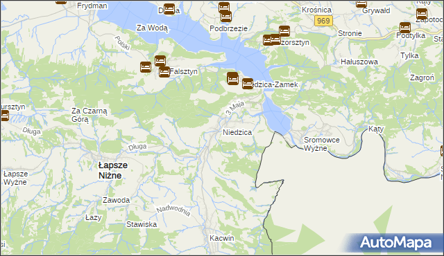 mapa Niedzica, Niedzica na mapie Targeo