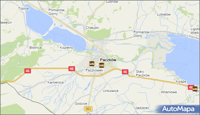 mapa Paczków powiat nyski, Paczków powiat nyski na mapie Targeo