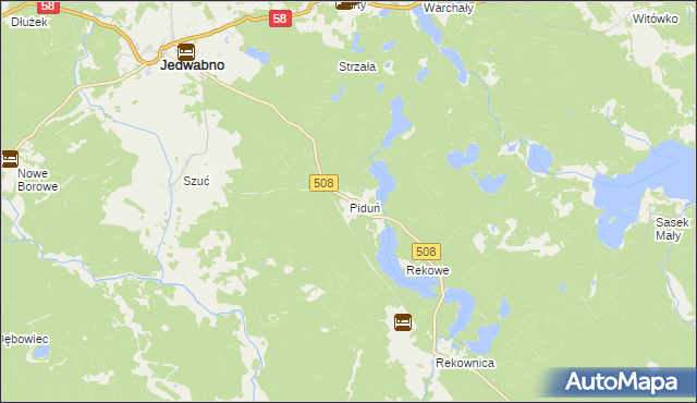 mapa Piduń, Piduń na mapie Targeo