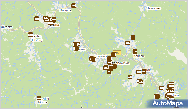 mapa Przysłup, Przysłup na mapie Targeo