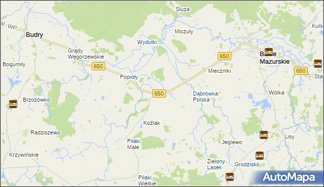 mapa Różanka-Dwór, Różanka-Dwór na mapie Targeo