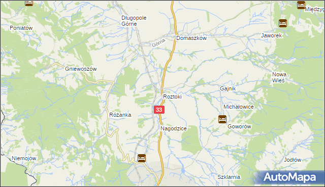 mapa Roztoki gmina Międzylesie, Roztoki gmina Międzylesie na mapie Targeo