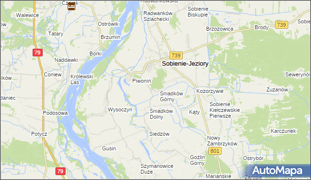 mapa Śniadków Górny A, Śniadków Górny A na mapie Targeo