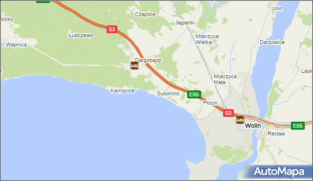 mapa Sułomino, Sułomino na mapie Targeo