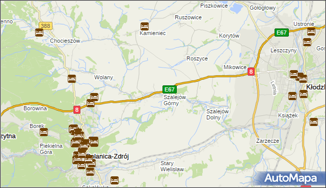 mapa Szalejów Górny, Szalejów Górny na mapie Targeo