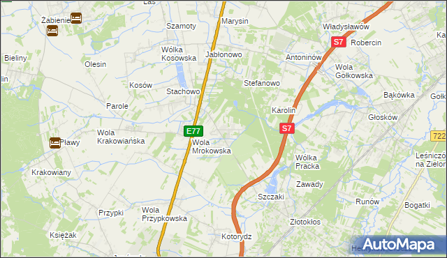 mapa Warszawianka, Warszawianka na mapie Targeo