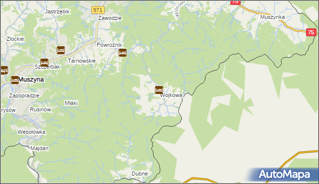 mapa Wojkowa, Wojkowa na mapie Targeo