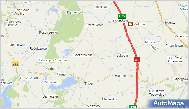 mapa Dalwin, Dalwin na mapie Targeo