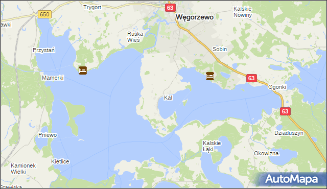 mapa Kal, Kal na mapie Targeo