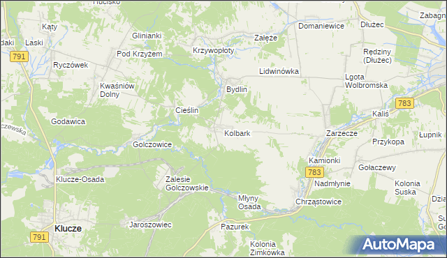 mapa Kolbark, Kolbark na mapie Targeo