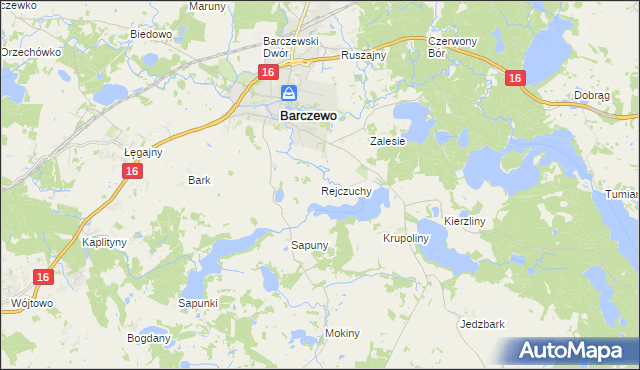 mapa Rejczuchy, Rejczuchy na mapie Targeo