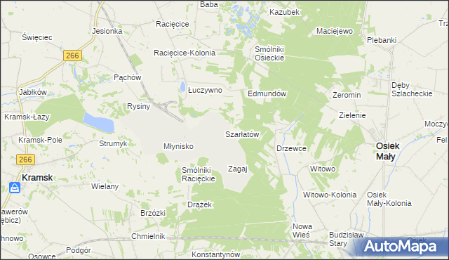 mapa Szarłatów, Szarłatów na mapie Targeo