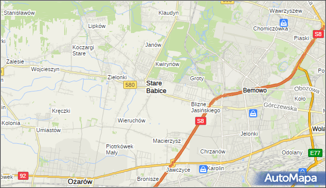 mapa Latchorzew, Latchorzew na mapie Targeo