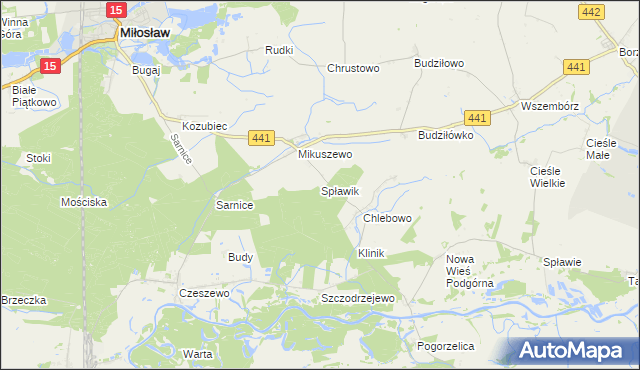 mapa Spławik, Spławik na mapie Targeo