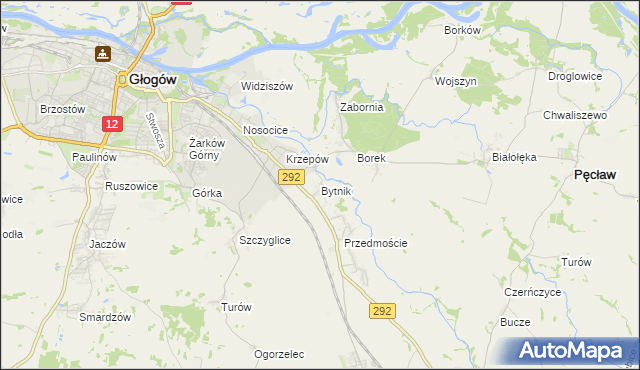 mapa Bytnik, Bytnik na mapie Targeo