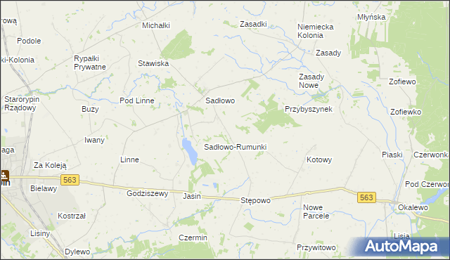 mapa Nowe Sadłowo, Nowe Sadłowo na mapie Targeo