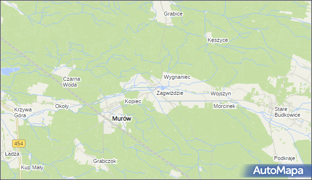 mapa Zagwiździe, Zagwiździe na mapie Targeo