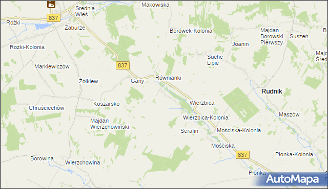 mapa Kaszuby, Kaszuby na mapie Targeo
