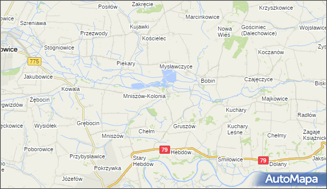 mapa Pławowice, Pławowice na mapie Targeo