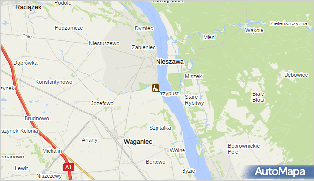 mapa Przypust, Przypust na mapie Targeo