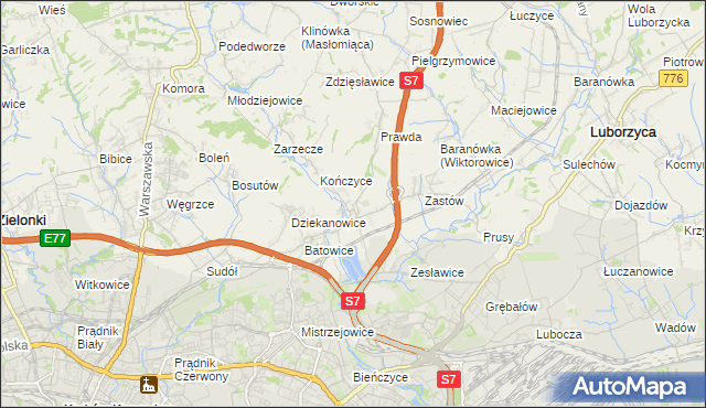 mapa Raciborowice gmina Michałowice, Raciborowice gmina Michałowice na mapie Targeo