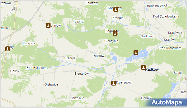 mapa Bałków, Bałków na mapie Targeo