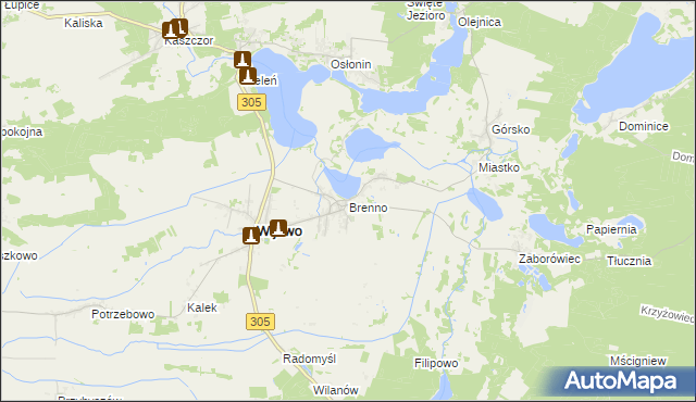 mapa Brenno, Brenno na mapie Targeo