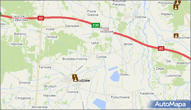 mapa Cichów, Cichów na mapie Targeo