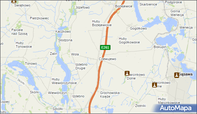 mapa Czewujewo, Czewujewo na mapie Targeo