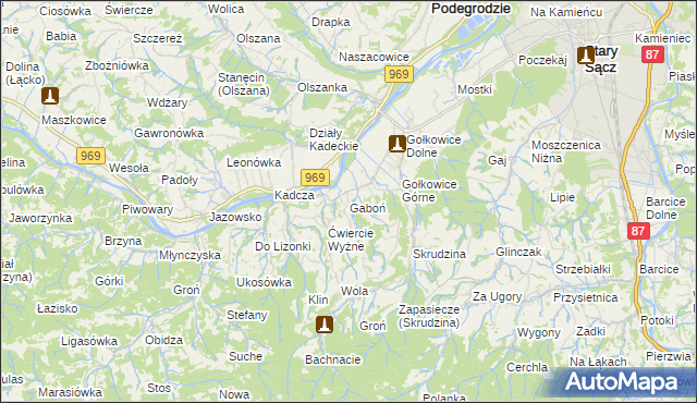 mapa Gaboń, Gaboń na mapie Targeo