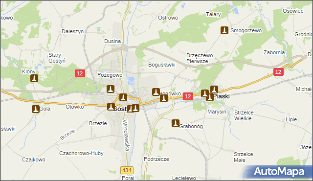 mapa Głogówko gmina Piaski, Głogówko gmina Piaski na mapie Targeo