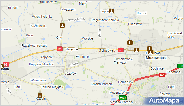 mapa Gołaszew, Gołaszew na mapie Targeo