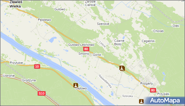 mapa Górsk, Górsk na mapie Targeo