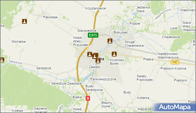 mapa Iłża, Iłża na mapie Targeo