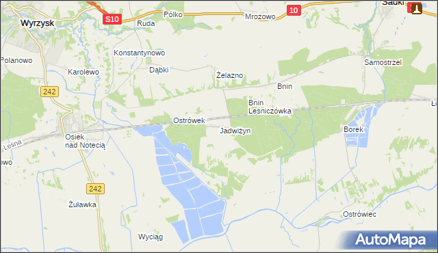 mapa Jadwiżyn gmina Sadki, Jadwiżyn gmina Sadki na mapie Targeo