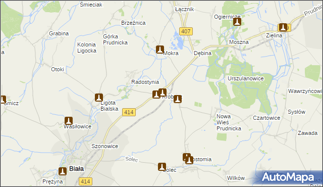 mapa Krobusz, Krobusz na mapie Targeo