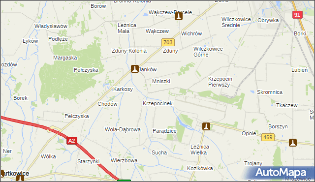 mapa Krzepocin Drugi, Krzepocin Drugi na mapie Targeo