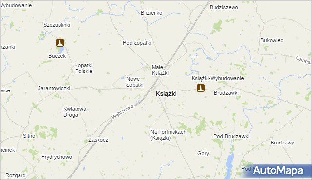 mapa Książki, Książki na mapie Targeo