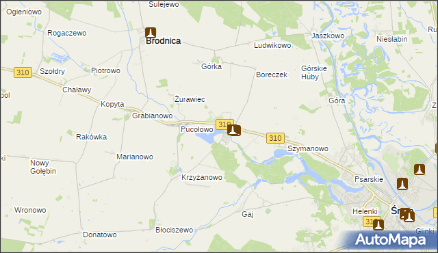 mapa Manieczki, Manieczki na mapie Targeo