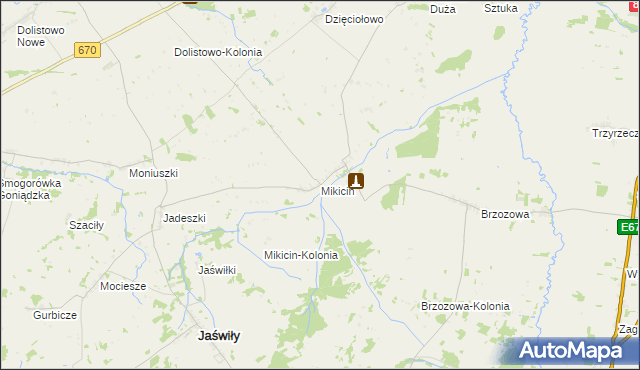 mapa Mikicin, Mikicin na mapie Targeo