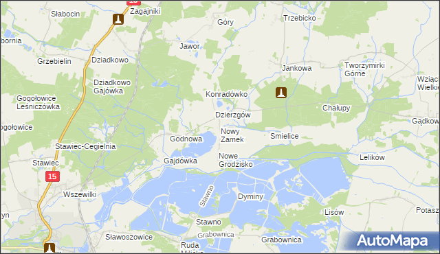 mapa Nowy Zamek, Nowy Zamek na mapie Targeo